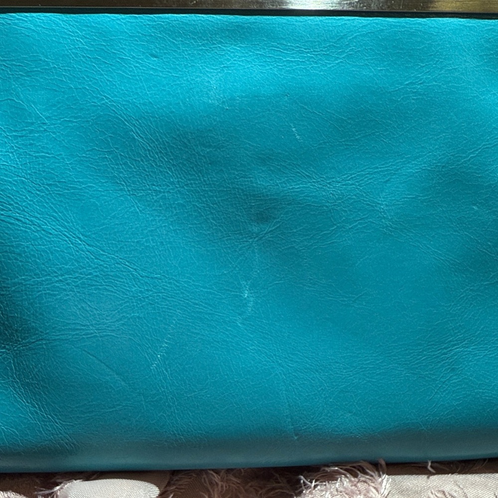 HOBO Blue Lauren Leather Clutch - Picture 12 of 12